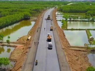 Pembangunan Jalan Lingkar Brebes-Tegal sepanjang 17,4 kilometer kini memasuki tahap penyelesaian akhir dengan progres fisik saat ini mencapai 91%. (Foto: Kementerian PUPR)
